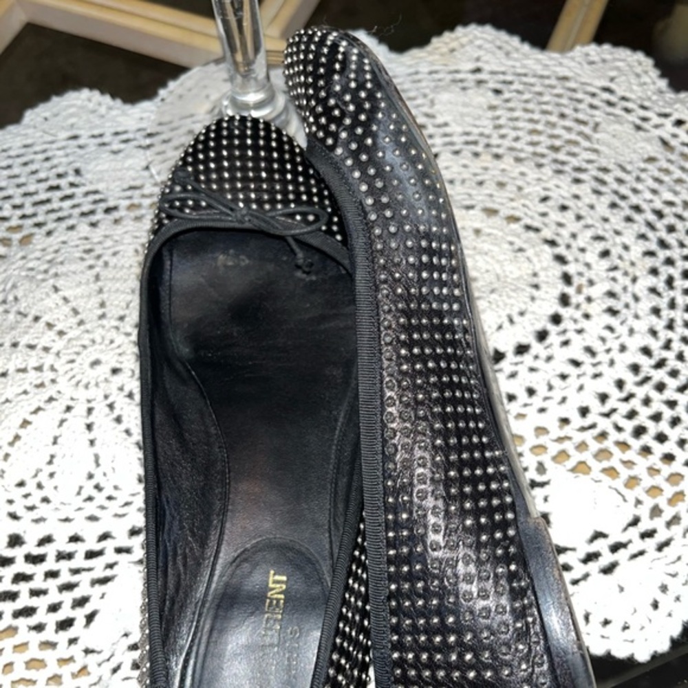 🩰 SAINT LAURENT Leather Printed Ballet Flats 37 🩰 - Picture 7 of 9